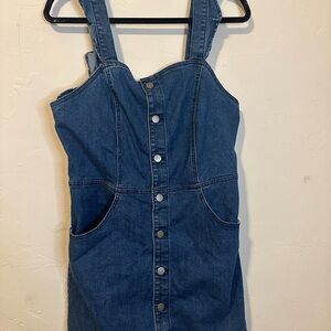 Tinseltown Dark Blue Denim Dress